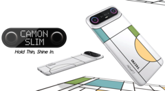 Модель Tecno Camon Slim отличается стильным дизайном