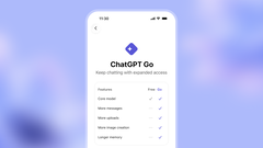 Подписки, подобные предложению ChatGPT-Go, предоставляют, помимо прочего, более высокие лимиты использования и расширенные функции.