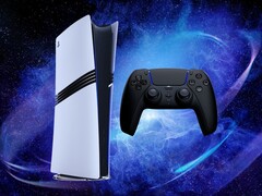 Показана консоль PS5 Pro с контроллером DualSense (Источник изображения: Sony PlayStation с правками)