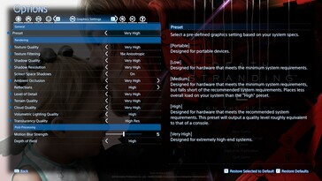 Настройки графики