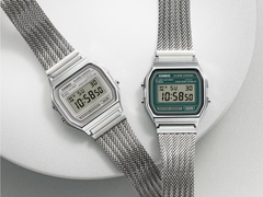 Слева направо (на фото), Casio A158 WEM-7JF и A158 WEM-3JF. (Источник изображения: Casio Japan)