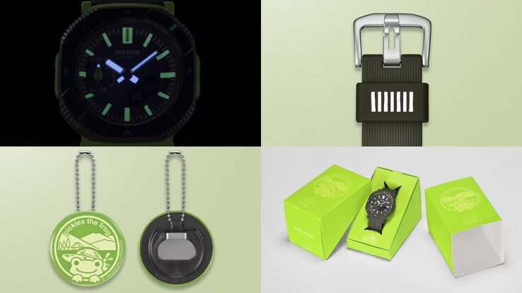 Часы Casio Pro Trek x The Nature Conservation Society of Japan x Pickles the Frog PRJ-B001NJ-3