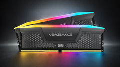 Изображение модулей оперативной памяти Corsair с подсветкой RGB, созданное с помощью искусственного интеллекта
