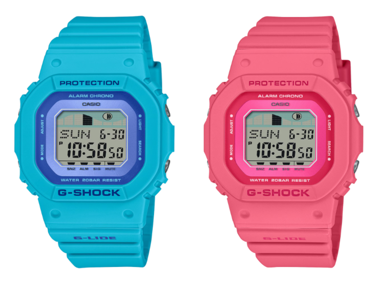 Слева направо: часы Casio GLXS5610-2 и GLXS5610-2. (Источник изображения: Casio)