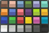 ColorChecker Passport: исходный цвет представлен в нижней половине каждого блока