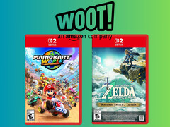 Розничные коробки Mario Kart World и The Legend of Zelda: Tears of the Kingdom с логотипом Woot (Источник изображения: Amazon, Woot с правками)