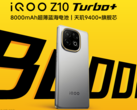 IQOO Z10 Turbo+ может похвастаться массивным аккумулятором емкостью 8 000 мАч с поддержкой проводной зарядки 90 Вт (Источник изображения: iQOO)