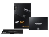 2,5-дюймовый твердотельный диск Samsung 870 EVO SATA на фото в розничной упаковке (Источник изображения: Samsung)