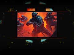 В комплект Multiplayer Madness 2026 входят девять игр и одно DLC. На фото: Steam Deck с изображением обложки игры Phantom Squad.