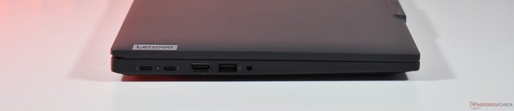 слева: 2x Thunderbolt 4, HDMI, USB A 3.2 Gen 1, 3,5 мм аудио