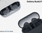 Galaxy Buds 3 FE будут доступны с 5 сентября 2025 года. На фото: два цвета беспроводных наушников. (Источник изображения: Samsung - отредактировано)