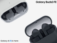 Galaxy Buds 3 FE будут доступны с 5 сентября 2025 года. На фото: два цвета беспроводных наушников. (Источник изображения: Samsung - отредактировано)