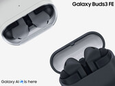 Galaxy Buds 3 FE будут доступны с 5 сентября 2025 года. На фото: два цвета беспроводных наушников. (Источник изображения: Samsung - отредактировано)