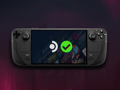 Более 31 000 игр отнесены к категории для игрового портативного компьютера. На фото: Палуба Steam с логотипом Verified на экране. (Источник изображения: Valve - отредактировано)