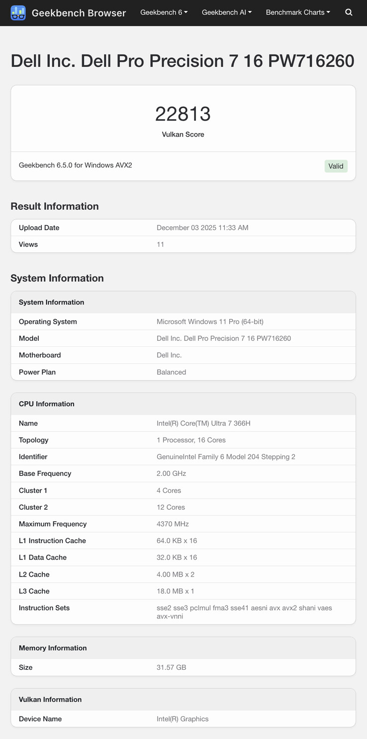 (Источник изображения: Geekbench)