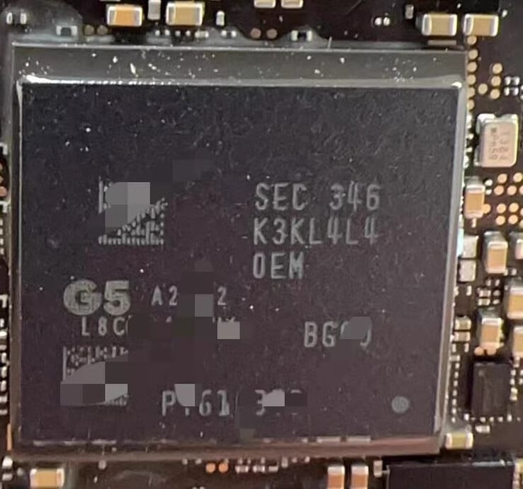Крупный план чипсета Tensor G5. (Источник изображения: Goofish)