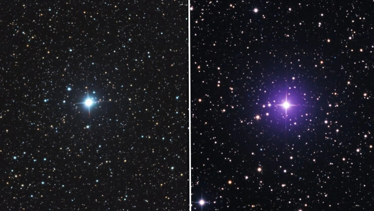 V572 Velorum слева и V462 Lupi справа. (Источник изображения: Элиот Герман)