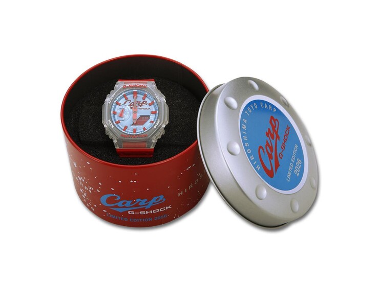 2026 Casio G-Shock x Hiroshima Toyo Carp GA-2100X. (Источник изображения: магазин Hiroshima Toyo Carp)