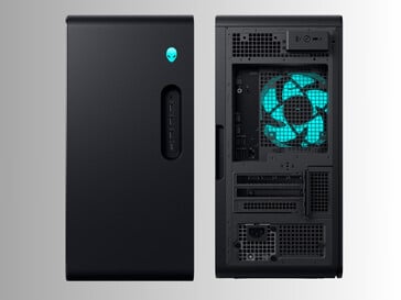 Игровой ПК Alienware Aurora спереди и сзади (Источник изображения: Dell)