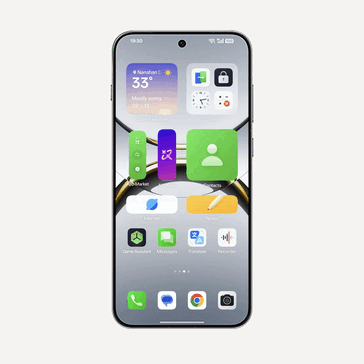 Новый главный экран Flux в ColorOS 16. (Источник изображения: Oppo)