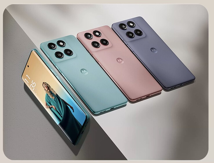Motorola Edge 60 Fusion выпускается в цветах amazonite (с эффектом холста) и zephry и slipstream (с отделкой из искусственной кожи), одобренных Pantone (Источник изображения: Motorola)