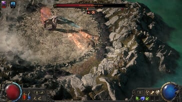 На картинке: Скриншот игрового процесса из игры Path of Exile 2.