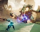 Изображение, на котором запечатлена битва в игре «Atlas Fallen: Reign of Sand».