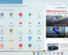 Пользовательский интерфейс Chrome Flex. (Источник изображения: Notebookcheck)