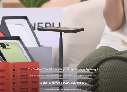 Скриншот с презентации OnePlus 15T в прямом эфире (машинный перевод)