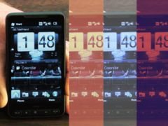 HTC HD2 - впервые выпущенный в 2009 году - заслужил титул &quot;телефона, который отказывается умирать&quot;. Изображение - Одно и то же изображение HTC HD2, сложенное рядом в разных оттенках фильтров. (Источник изображения: Jon Rettinger на YouTube)