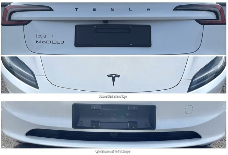 Обновление Tesla Model 3 с модернизацией передней камеры.