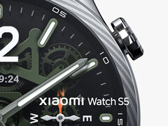Крупный план часов Xiaomi Watch S5.