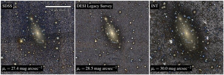 Различные изображения, на которых изображена IC 1101.