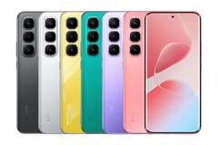 Infinix Hot 60 Pro+ выпускается в коралловом, туманно-фиолетовом, кибер-зеленом, звучно-желтом, титаново-серебристом и гладком черном цветах (Источник изображения: Infinix)