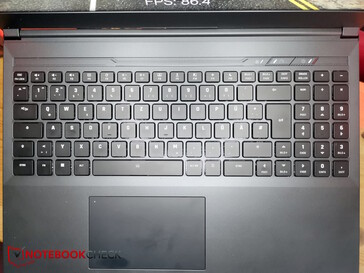Клавиатура ноутбука XMG Core 16 (2023), немецкий вариант