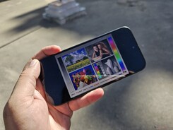 Просмотр на открытом воздухе под прямыми солнечными лучами