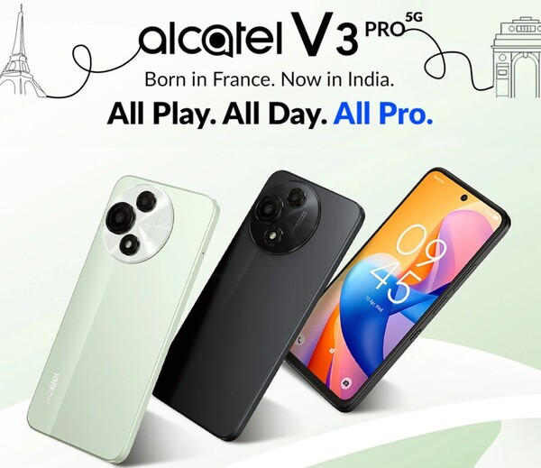 Alcatel V3 Pro будет доступен в двух цветах. (Источник изображения: Flipkart)