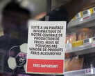 Уведомление о кибератаке во французском супермаркете