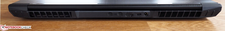 Задняя сторона: 2 x Mini DisplayPort 1.4, HDMI 2.0, USB 3.0 Type-C, разъем питания