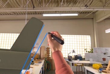 Такие аксессуары, как пространственная ручка Logitech Muse, теперь поддерживаются для взаимодействия с 3D-мирами. (Источник изображения: Apple)