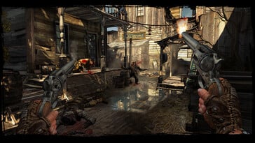 На картинке: Скриншот игрового процесса из Call of Juarez: Gunslinger.