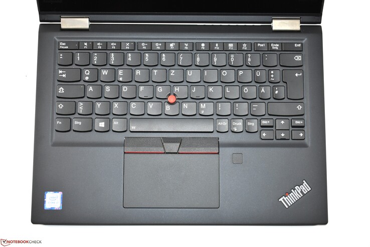 Keyboard of the Lenovo ThinkPad X390 Yoga