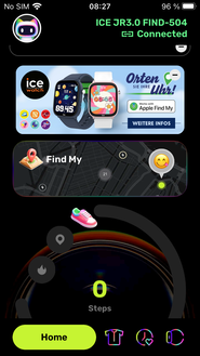 Главный экран на iOS