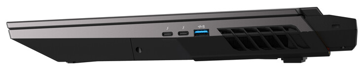 Правая сторона: 2x Thunderbolt 4/USB 4 (Type C; Displayport), USB 3.2 Gen 2 (Type A)