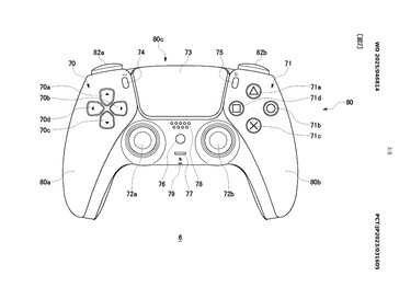 Контроллер Sony PS5 со схемой солнечной технологии (Источник изображения: WIPO)