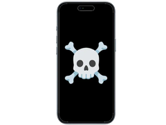 Возможно, iPhone Air умирает. (Источник изображения: Apple w/ skull and crossbones emoji, отредактировано)