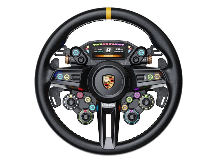 Официально лицензированный руль Porsche Sim Racing. (Источник изображения: Moza)