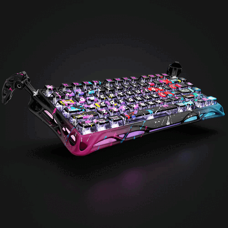 Gravastar Mercury V75 Pro Neon Graffiti Edition обладает проводным опросом с частотой 8 000 Гц и временем отклика 0,125 мс (Источник изображения: Gravastar)