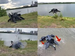 На фотографии робот летает, плавает, ходит и стреляет ракетами (Источник изображения: Chris Wabs; отредактированные скриншоты)