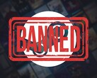 Логотип Steam и игры с запрещенным штампом (Источник изображения: Steam с правками)
